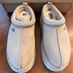 Ugg Tazz Suede Platform Clog Slippers - Size 9 - Mustard Seed
